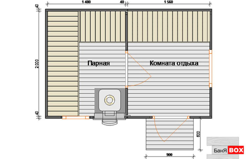 Сезонная баня BBS-2